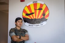 U.S. Marine Corps LCpl Vanessa HernandezLopez, an administrative specialist with Installation Personnel Admin Center (IPAC), Marine Corps Air Station (MCAS) Yuma, conduct their daily routine on MCAS Yuma, June 10, 2020. IPAC handles all administrative services to all Marines and their family members assigned to MCAS Yuma. (U.S. Marine Corps photo by Lance Cpl John Hall)