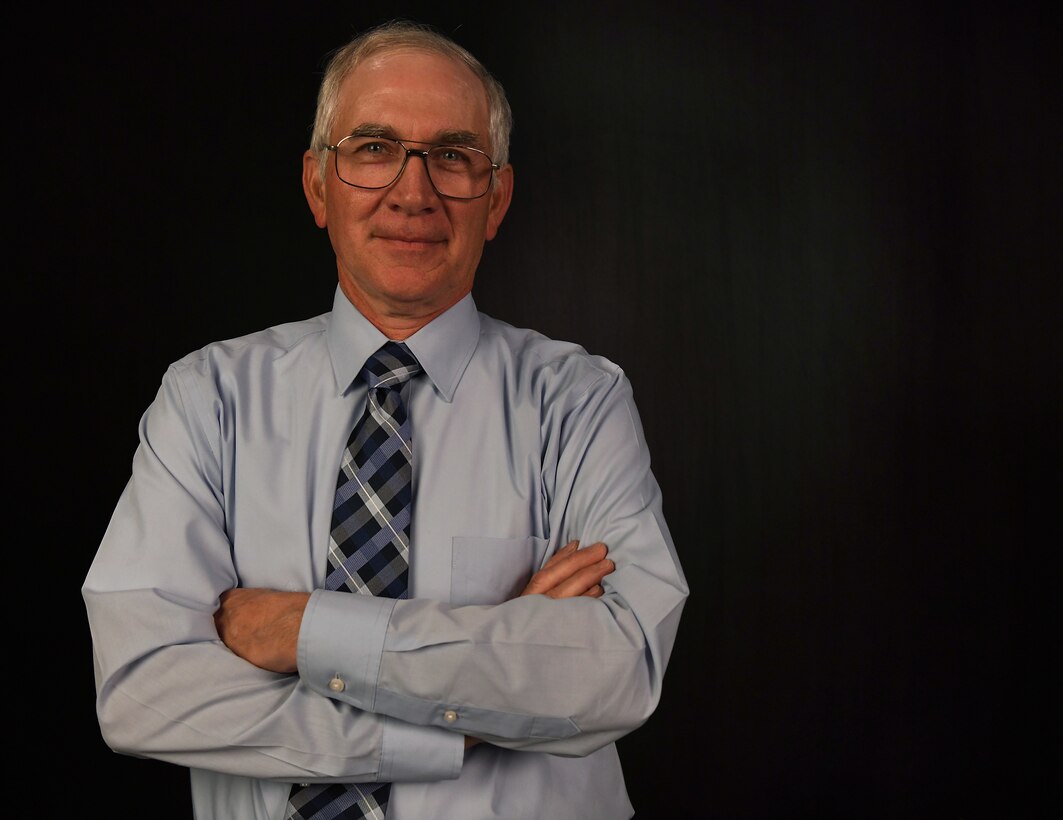 Retired Senior Master Sgt. Steven W. Heuring, 30th Space Wing Public Affairs graphic artist, poses for a photo June 25, 2020, at Vandenberg Air Force Base, Calif.