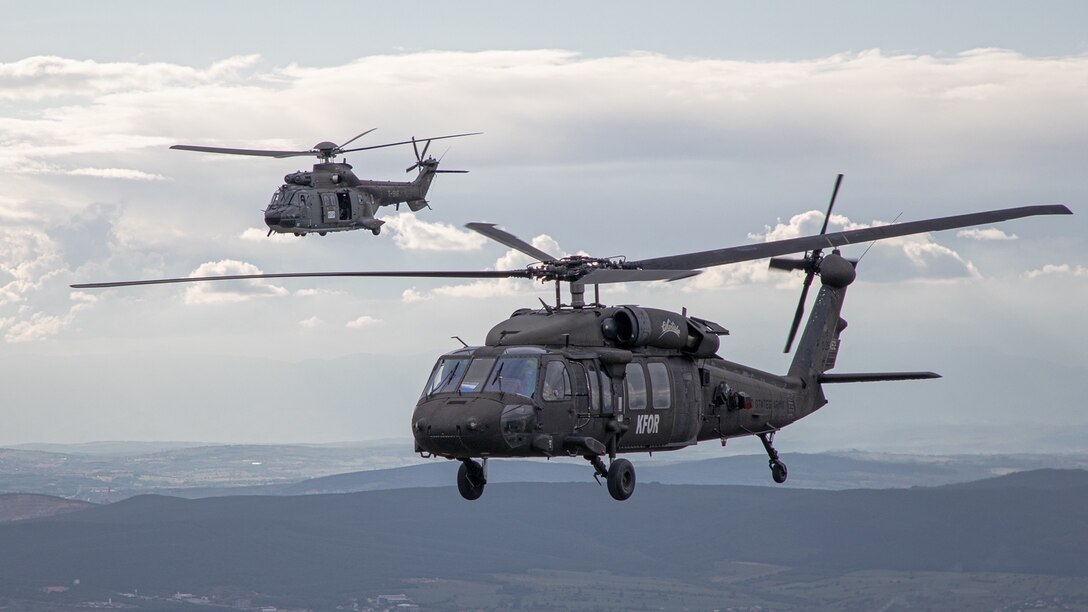 Swiss, U.S. flight training, Kosovo Force Regional Command East