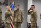 Lt. Col. Jason E. Stack salutes Col. Joseph A. Engelbrech III to assume command of the 316th Security Forces Squadron during a change of command ceremony at Joint Base Andrews, Md., June 24, 2020.