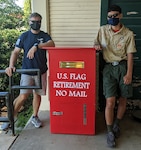 Boy Scouts from Joint Base San Antonio-Fort Sam Houston’s Troop 23 helped to complete an Eagle Scout project, which involved the construction of two U.S. flag collection boxes.