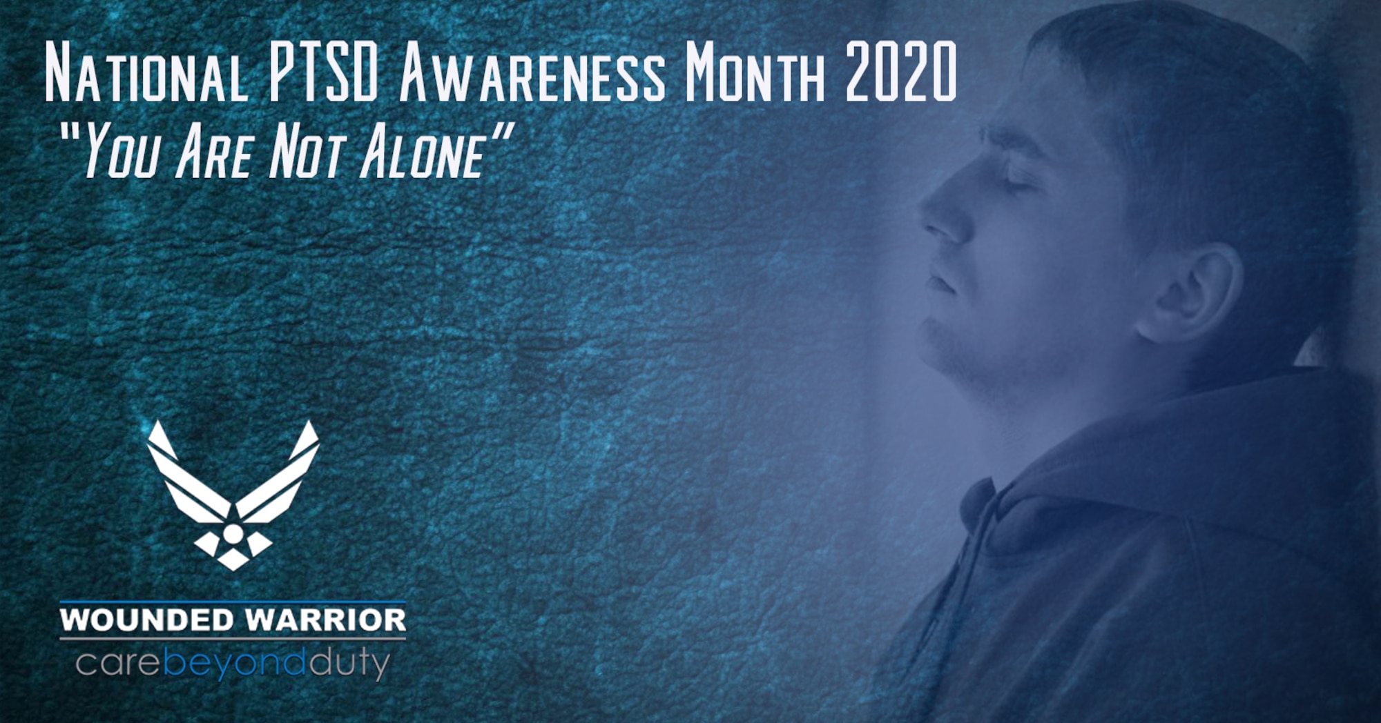 June is National PTSD Awareness Month, a time to learn and understand the signs and symptoms of Post-Traumatic Stress Disorder. (U.S. Air Force Graphic by Shawn Sprayberry)