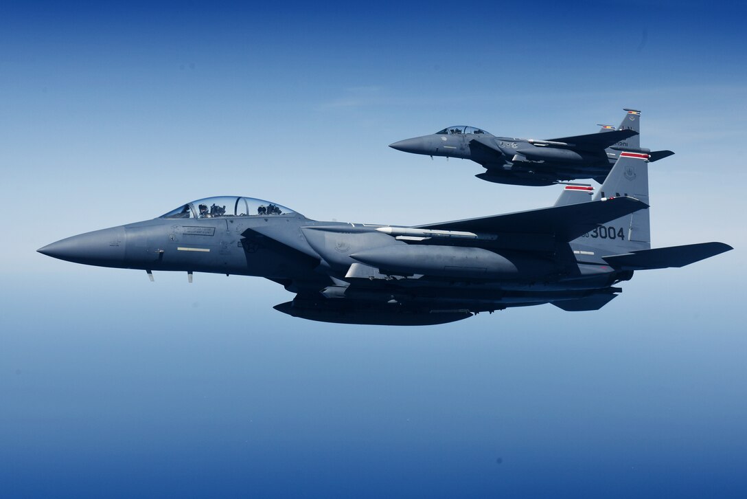 F-15E Strike Eagles conduct bilateral interoperability training