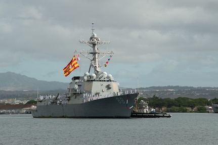 USS Preble Returns after Successful Counter-narcotics Deployment