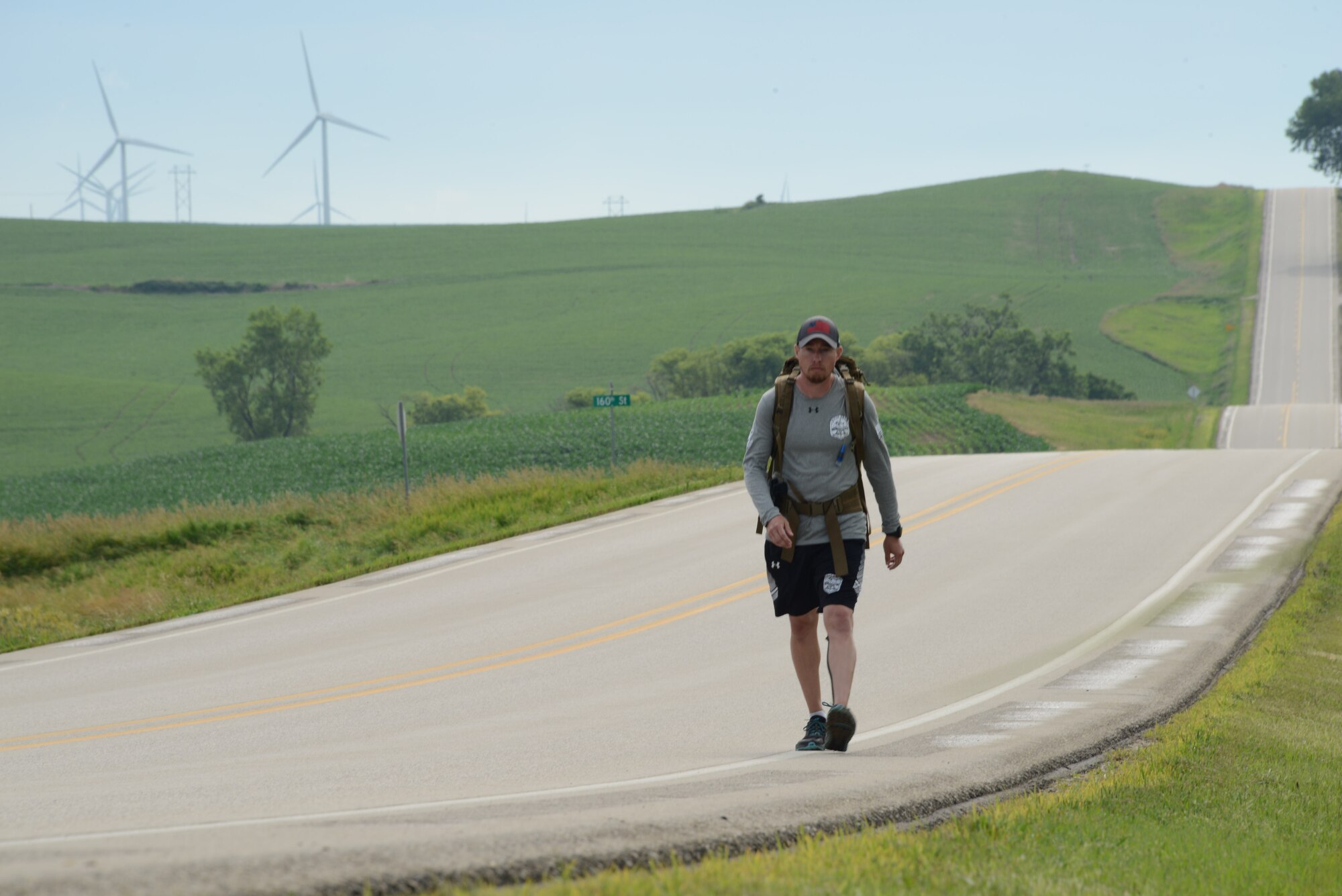Technical Sgt. Jeff Campbell is walking across the state of Iowa, in order to raise awareness about mental health.