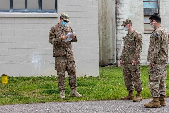 Explosive ordnance disposal technicians keep up-to-date on their training, even with the restrictions placed on the base brought about by COVID-19.