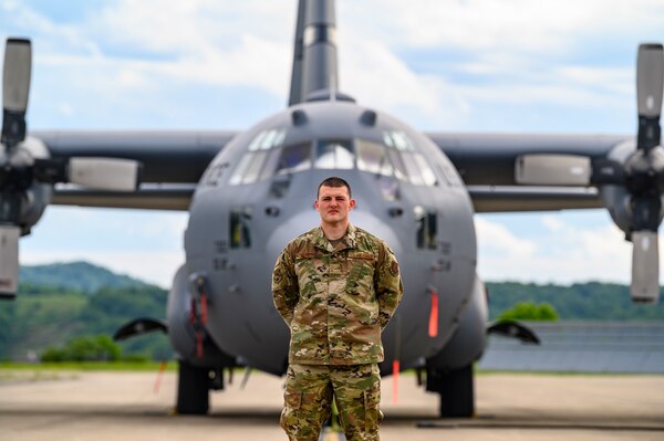 A portrait of Airman 1st Class Greg Worley, a Munitions System specialist, assigned to the 130th Maintenance Squadron (MXS). (U.S. Air National Guard photo by Master Sgt. De-Juan Haley)