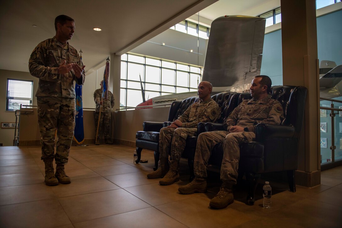 4 LRS change of command ceremony