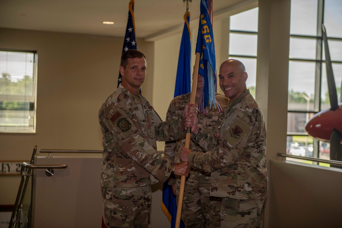4 LRS change of command ceremony
