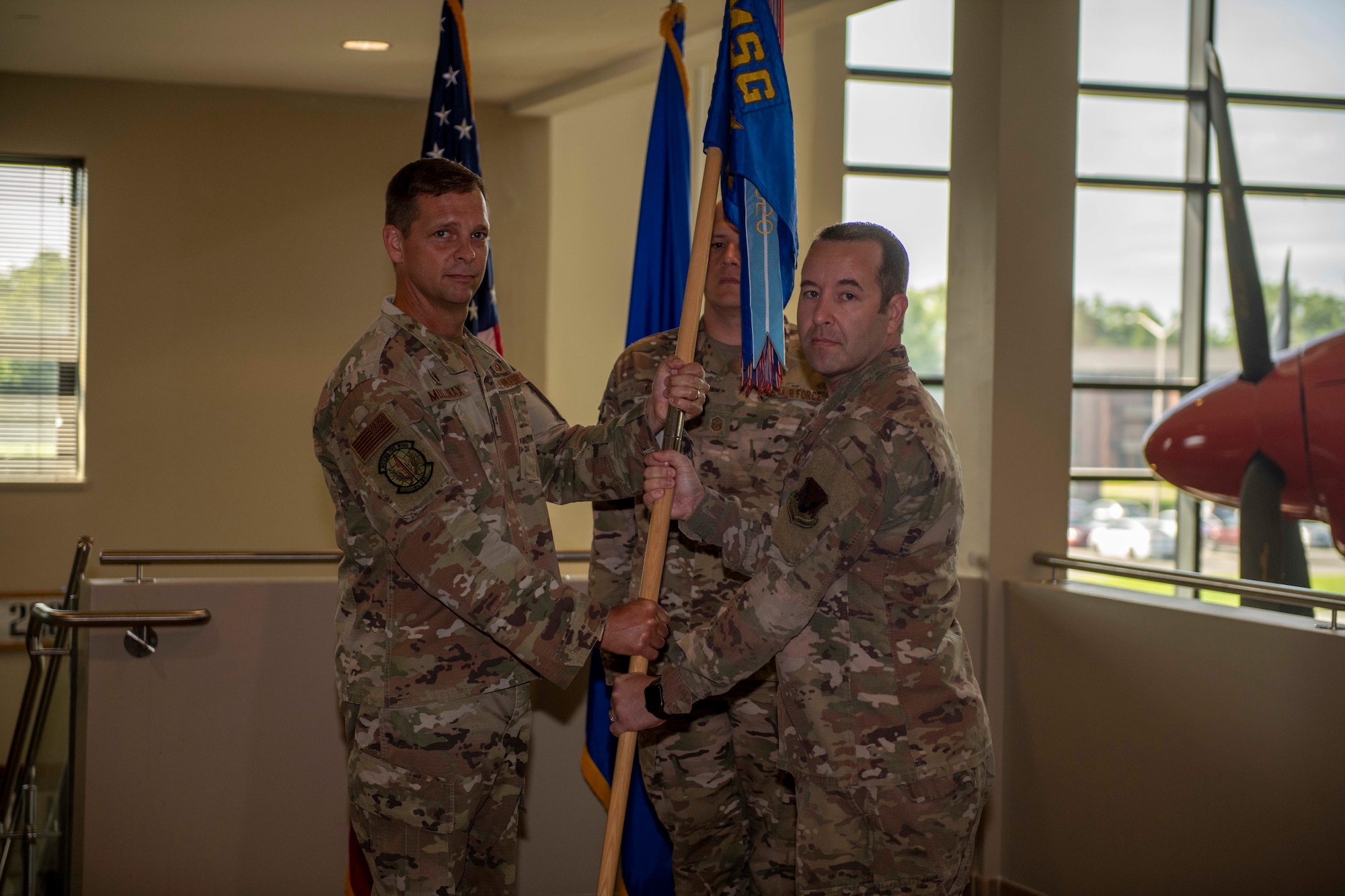 4 LRS change of command ceremony