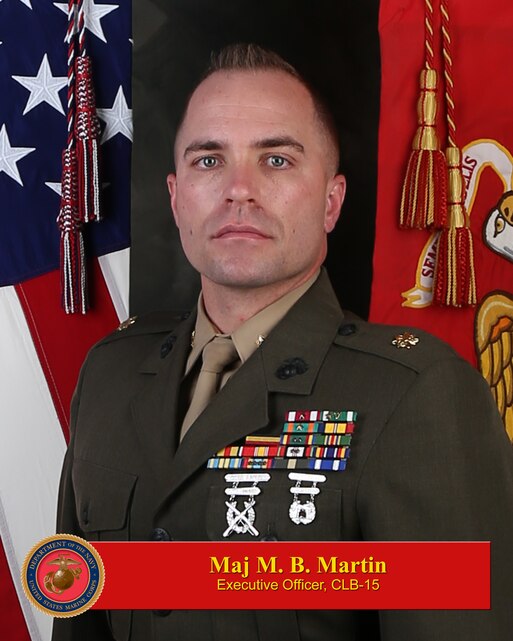 Major M. B. Martin > 1st Marine Logistics Group > Biography