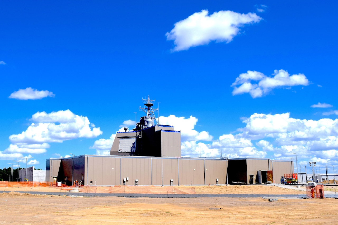 A building that looks like the bridge of a Navy ship on land.