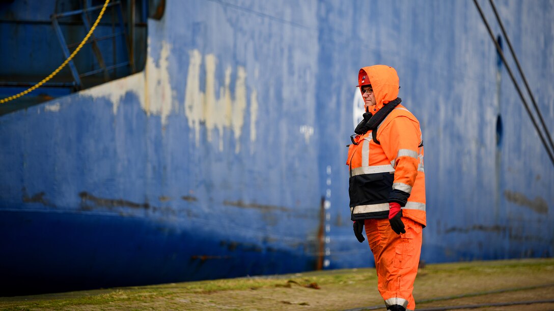 DEFENDER-Europe port operations in Bremerhaven, Germany