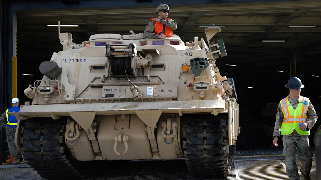 DEFENDER-Europe port operations in Savannah, Georgia