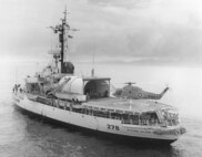 A scan of a photo of USCGC Staten Island.