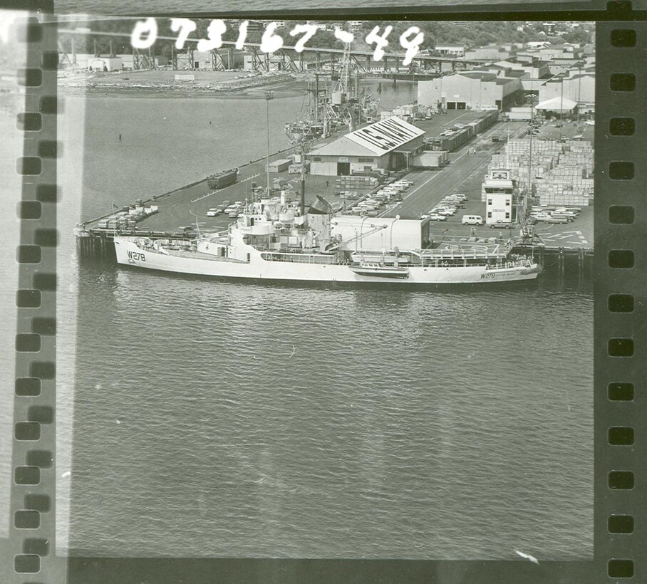 A scan of a photo of USCGC Staten Island.