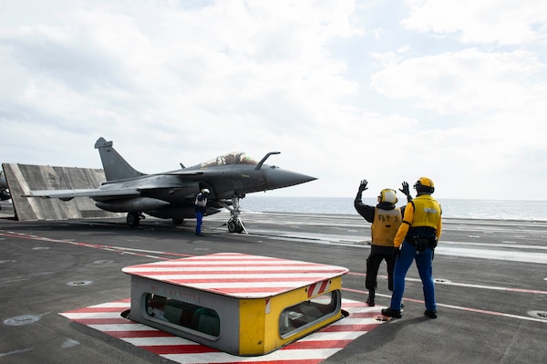 USS Dwight D. Eisenhower; Chales De Gualle; Dual Carrier Ops