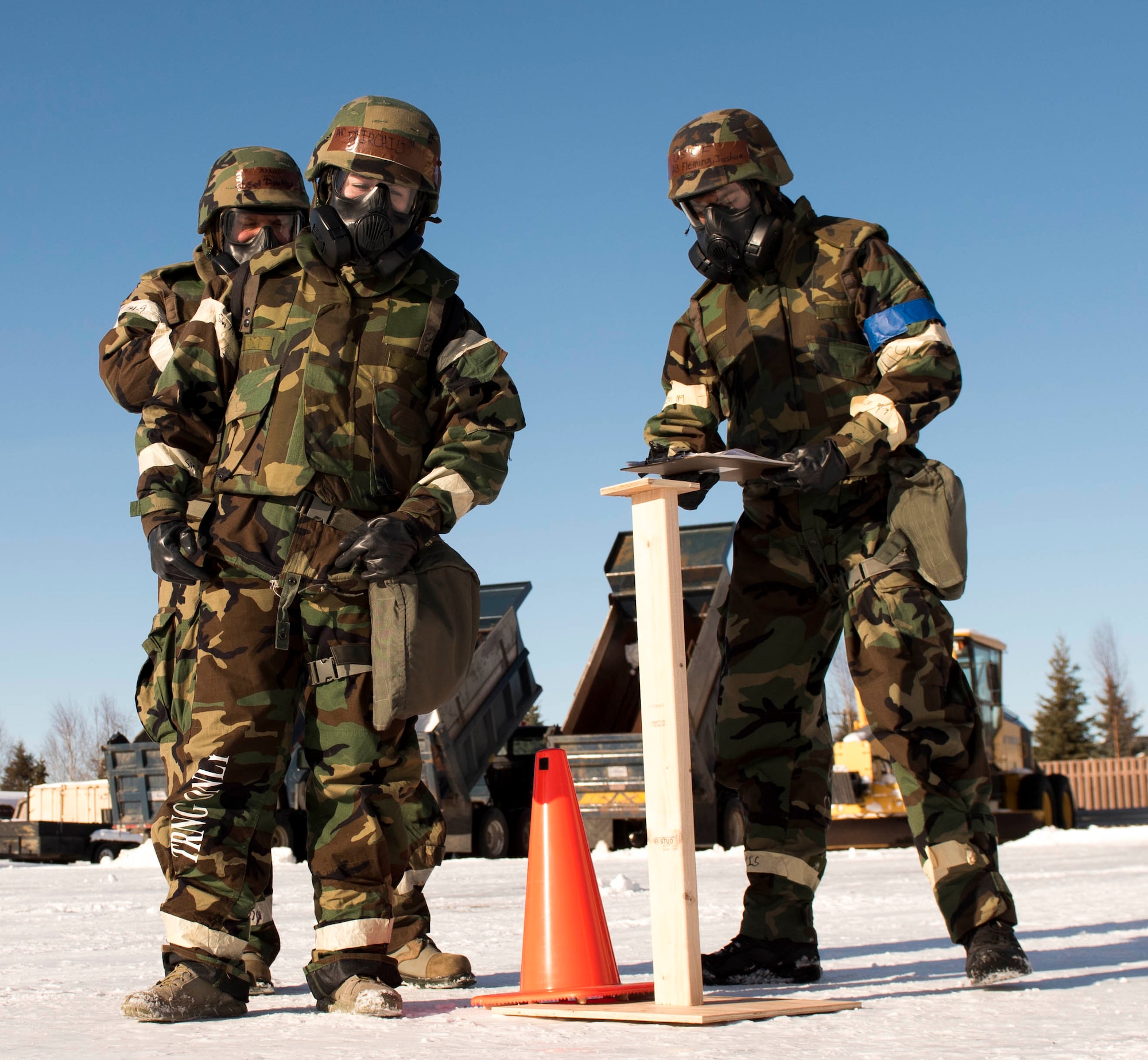 176th Wing Airmen participate in winter mission assurance exercise