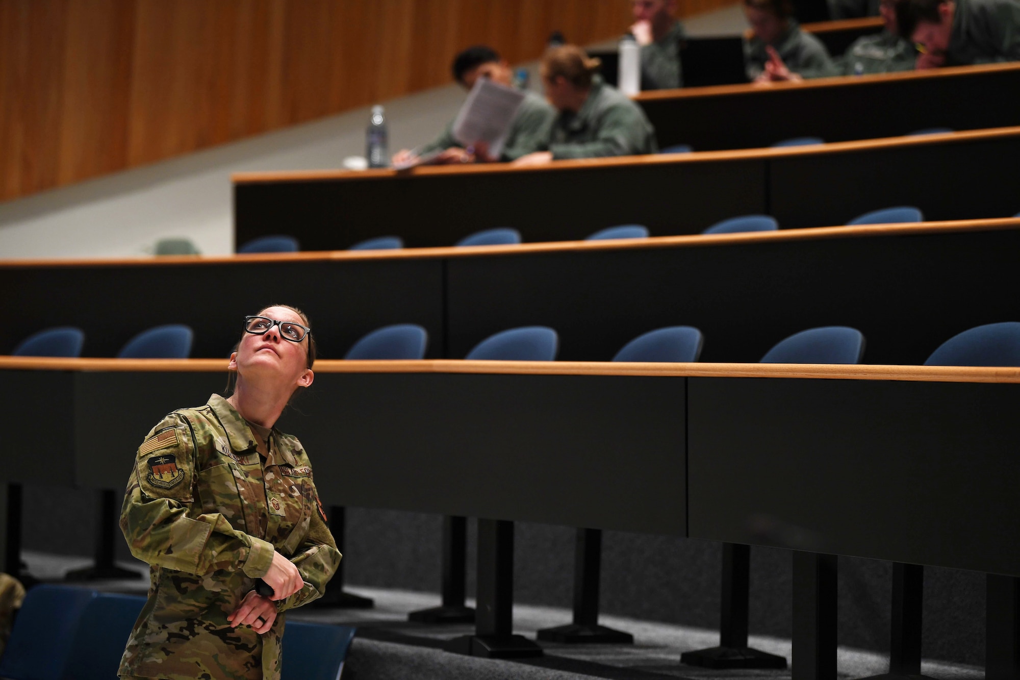 Master Sgt. Gloria Kuzmicki is a Department of Behavioral Sciences and Leadership instructor at the Air Force Academy’s Dean of Faculty. She teaches approximately 300 freshman, sophomore and junior cadets. (U.S. Air Force photo/Master Sgt. Julius Delos Reyes)