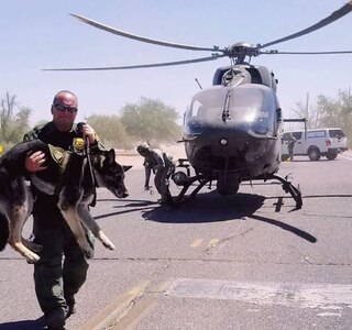 National Guard Rescues Border Patrol Canine in Distress