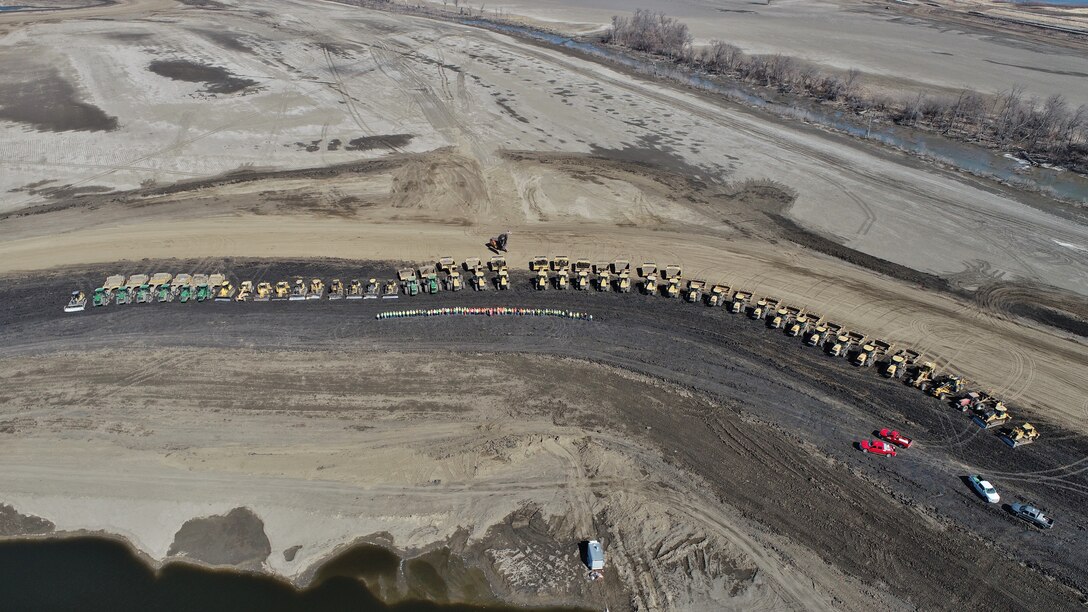 As of March 1, 2020, the entire L-594 levee system has been returned to full height. Continued repair activities will focus on restoring the levee system to its pre-flood condition.