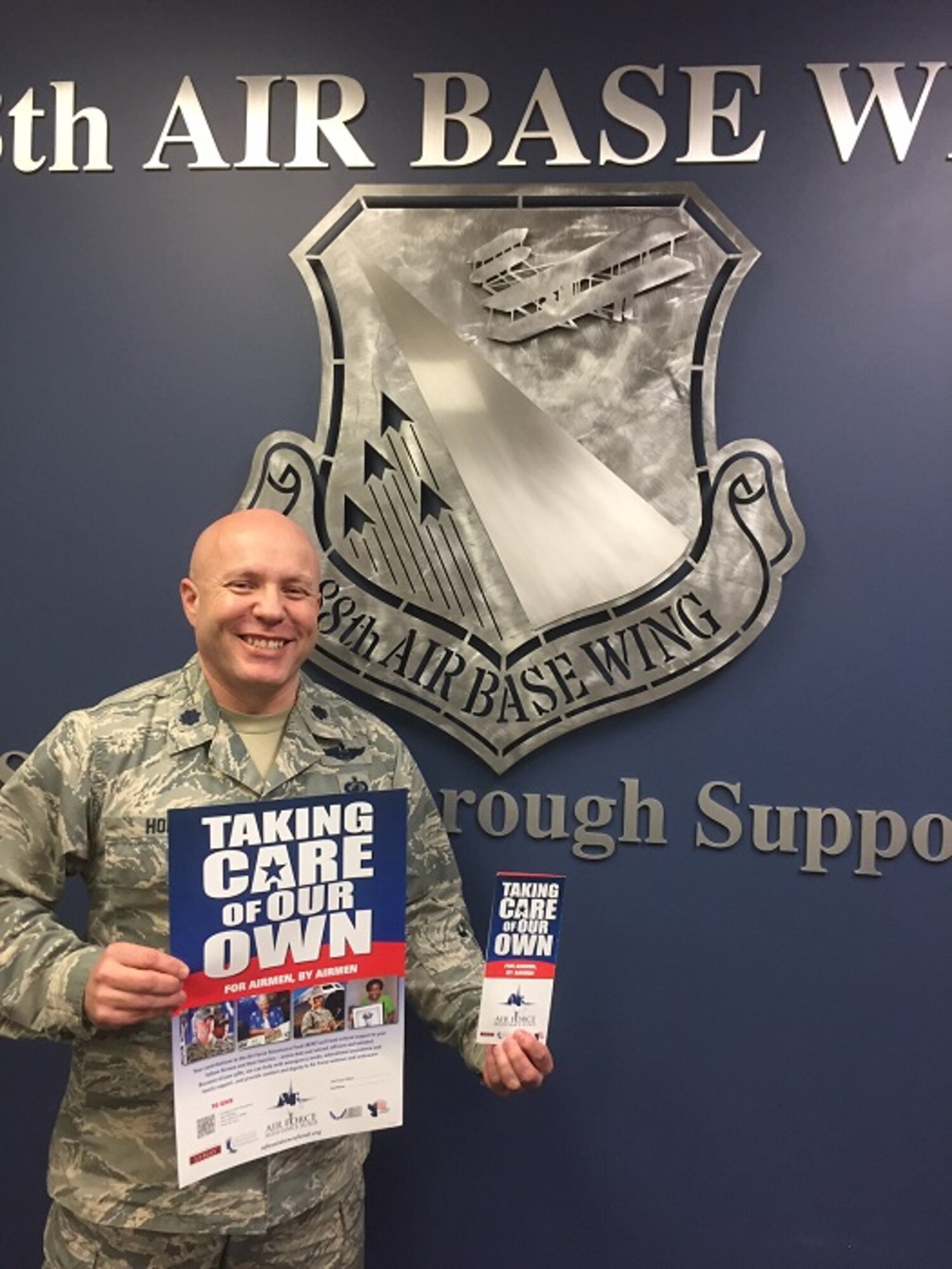 Lt. Col. William Holl, 88th Mission Support Group deputy commander, is serving as the installation project officer for the 47th annual Air Force Assistance Fund campaign at Wright-Patterson Air Force Base from March 2 to April 10. (Skywrighter photo/Amy Rollins)