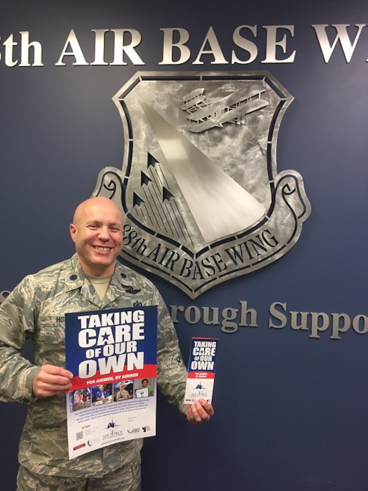 Lt. Col. William Holl, 88th Mission Support Group deputy commander, is serving as the installation project officer for the 47th annual Air Force Assistance Fund campaign at Wright-Patterson Air Force Base from March 2 to April 10. (Skywrighter photo/Amy Rollins)