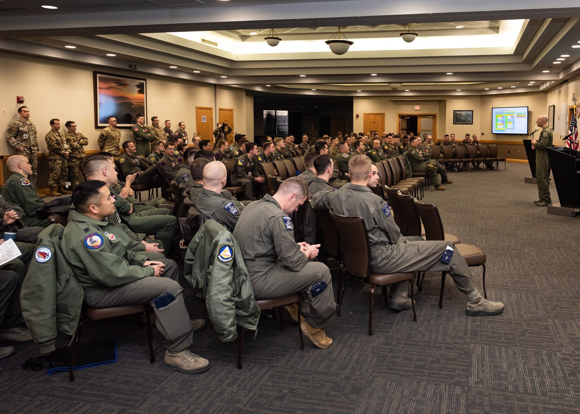 U.S. Air Force members being briefed on Reaper Smoke.