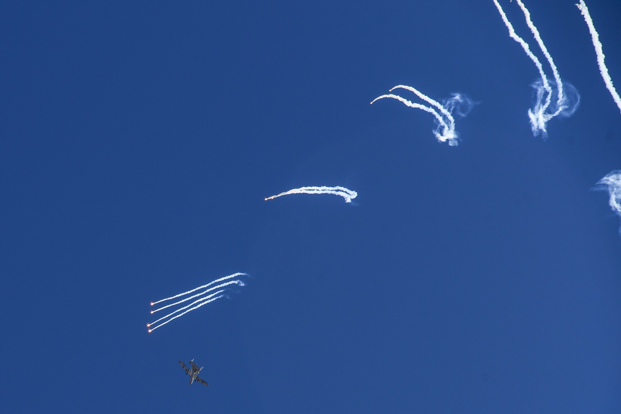 A-10 shoots flares