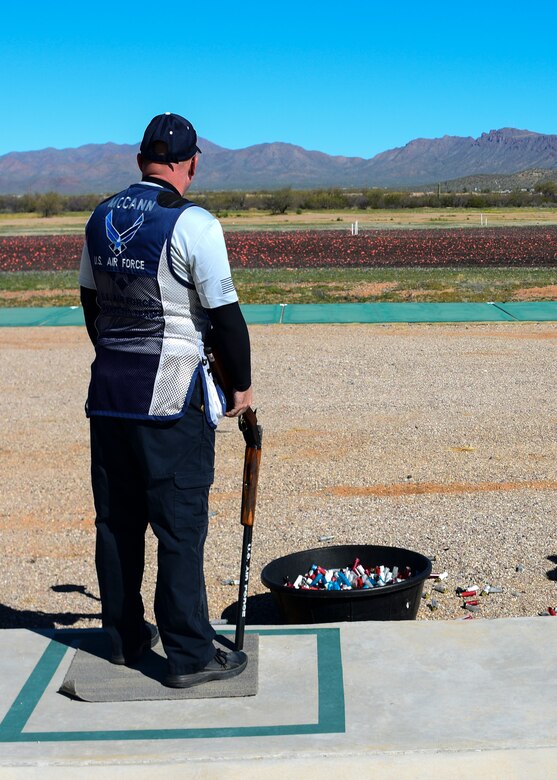 Airman observes range