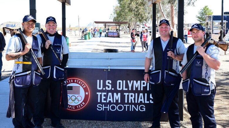 Airmen pose for a photo