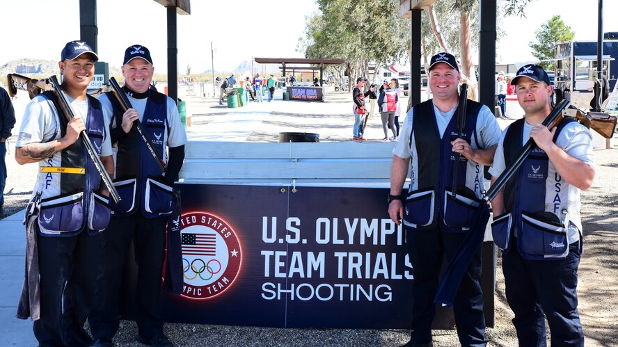 Airmen pose for a photo