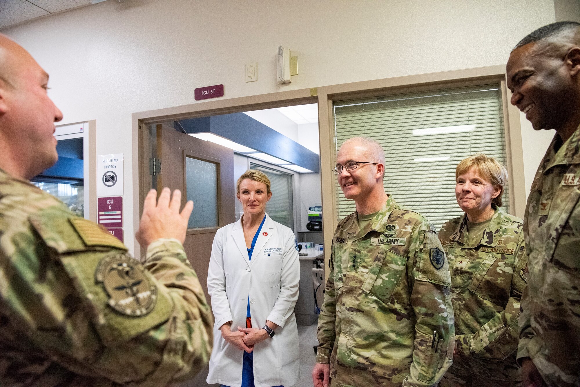 Airman talk to Lt. General.