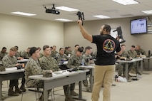 Marines test grenade launcher during fielding event