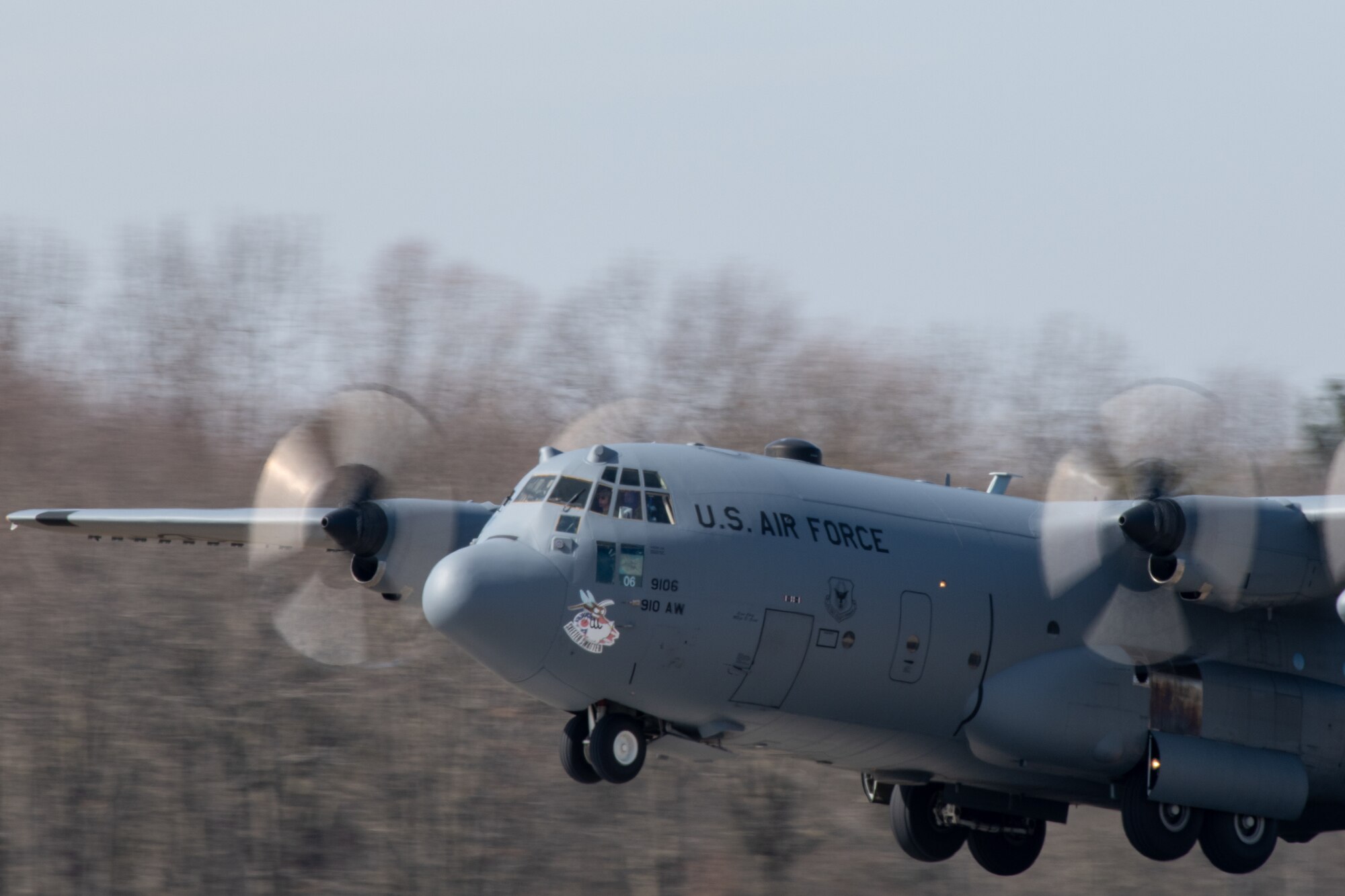 Three C-130H Hercules aircraft took off from YARS for a local training flight March 5, 2020.