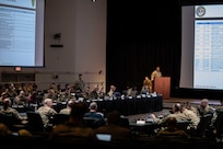 Joint Task Force Civil Support (JTF-CS) and Defense Chemical, Biological, Radiological, Nuclear (CBRN) Response Force (DCRF) leadership participate in the spring mission planning conference at Jacobs Conference Center.