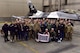 U.S. Air Force Gen. John E. Hyten, Vice Chairman of the Joint Chiefs of Staff, Senior Enlisted Advisor to the Chairman of the Joint Chiefs of Staff Ramón “CZ” Colón-López, and a United Service Organizations tour group pose for a photo with Airmen in front of an 18th Aggressor Squadron F-16 Fighting Falcon on Eielson Air Force Base Alaska, March 2, 2020. The group held multiple meet-and-greets around the base to learn more about Eielson’s mission. (U.S. Air Force photo by Senior Airman Beaux Hebert)