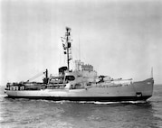 A scan of a photo of CGC EASTWIND underway at sea