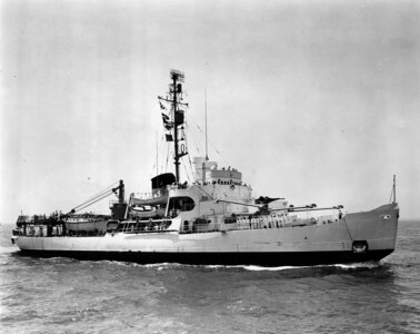 A scan of a photo of CGC EASTWIND underway at sea