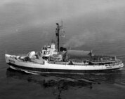 A scan of a photo of USCGC Eastwind