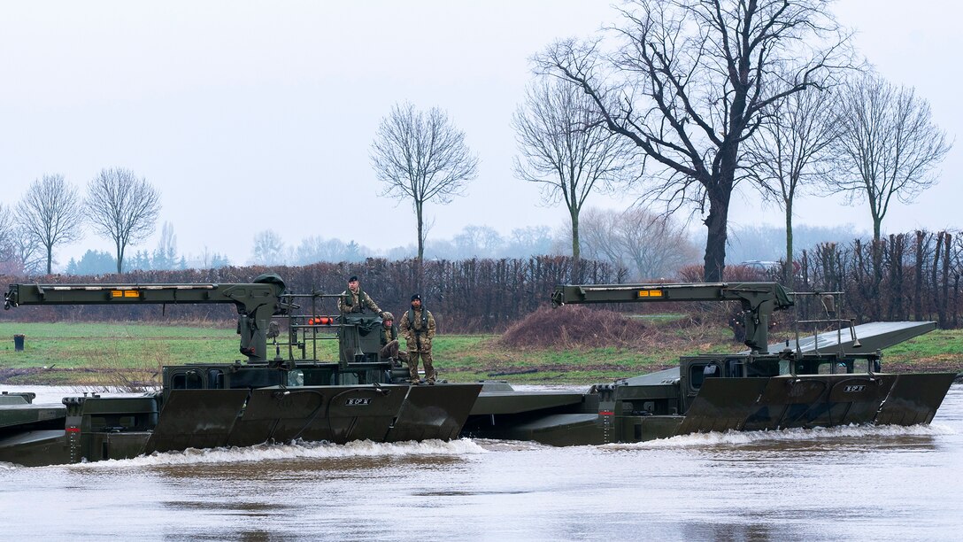 NATO troops rehearse river crossing drills ahead of DEFENDER-Europe 20