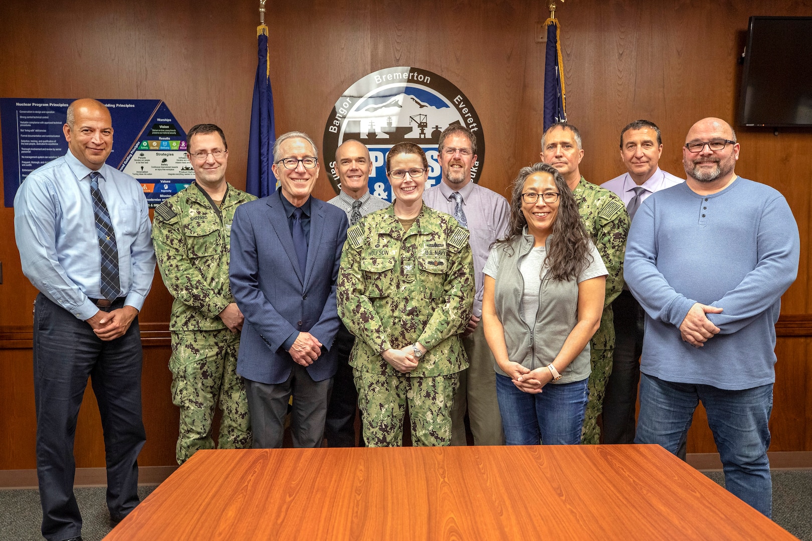 Leaders from Puget Sound Naval Shipyard & Intermediate Maintenance Facility, the Bremerton Metal Trades Council and the International Federation of Professional and Technical Engineers, Local 12, signed a letter of intent today for PSNS & IMF to file a Voluntary Protection Programs application to the Occupational Safety and Health Administration Region X.