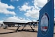 An MQ-9 Reaper sits on display at Singapore Airshow.