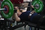 U.S. Marine Corps Major Lisa Doring competes in the 2020 Marine Corps Trials powerlifting competition at Marine Corps Base Camp Pendleton, Calif., March 4. The Marine Corps Trials is an adaptive sports event involving more than 200 wounded, ill or injured Marines, Sailors, veterans and international competitors.