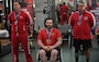 U.S. Marine Corps SSgt. Lawrence Guthrie (left), France Armed Forces Daniel Avon (middle), and Raymond Cardoza take home the gold, silver, and bronze medals, respectively, for the 97.01Kg-107Kg weight class during the 2020 Marine Corps Trials at Marine Corps Base Camp Pendleton, Calif., March 4. The Marine Corps Trials promotes recovery and rehabilitation through adaptive sports participation and develops camaraderie among recovering service members and veterans.