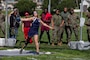 U.S. Marine Corps veteran Annika Hutsler throws a discus during the 2020 Marine Corps Trials competition at Marine Corps Base Camp Pendleton, California, March 5, 2020. The Marine Corps Trials promotes rehabilitation through adaptive sports participation for recovering service members and veterans all over the world.