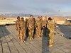 Soldiers from the 3rd Medical Command - Deployment Support stand in formation prior to a patching ceremony at Bagram Airfield, Afghanistan, Feb. 20, 2020. (Courtesy photo)
