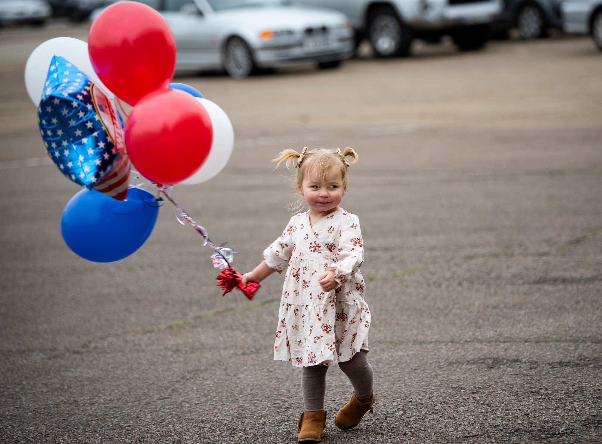 Friends and family welcome Airmen assigned to the 494th Fighter Squadron home from deployment at Royal Air Force Lakenheath, England, March 5, 2020. Airmen from the 48th Fighter Wing returned from a deployment supporting U.S. Air Force Central Command. (U.S. Air Force photo by Airman 1st Class Madeline Herzog)