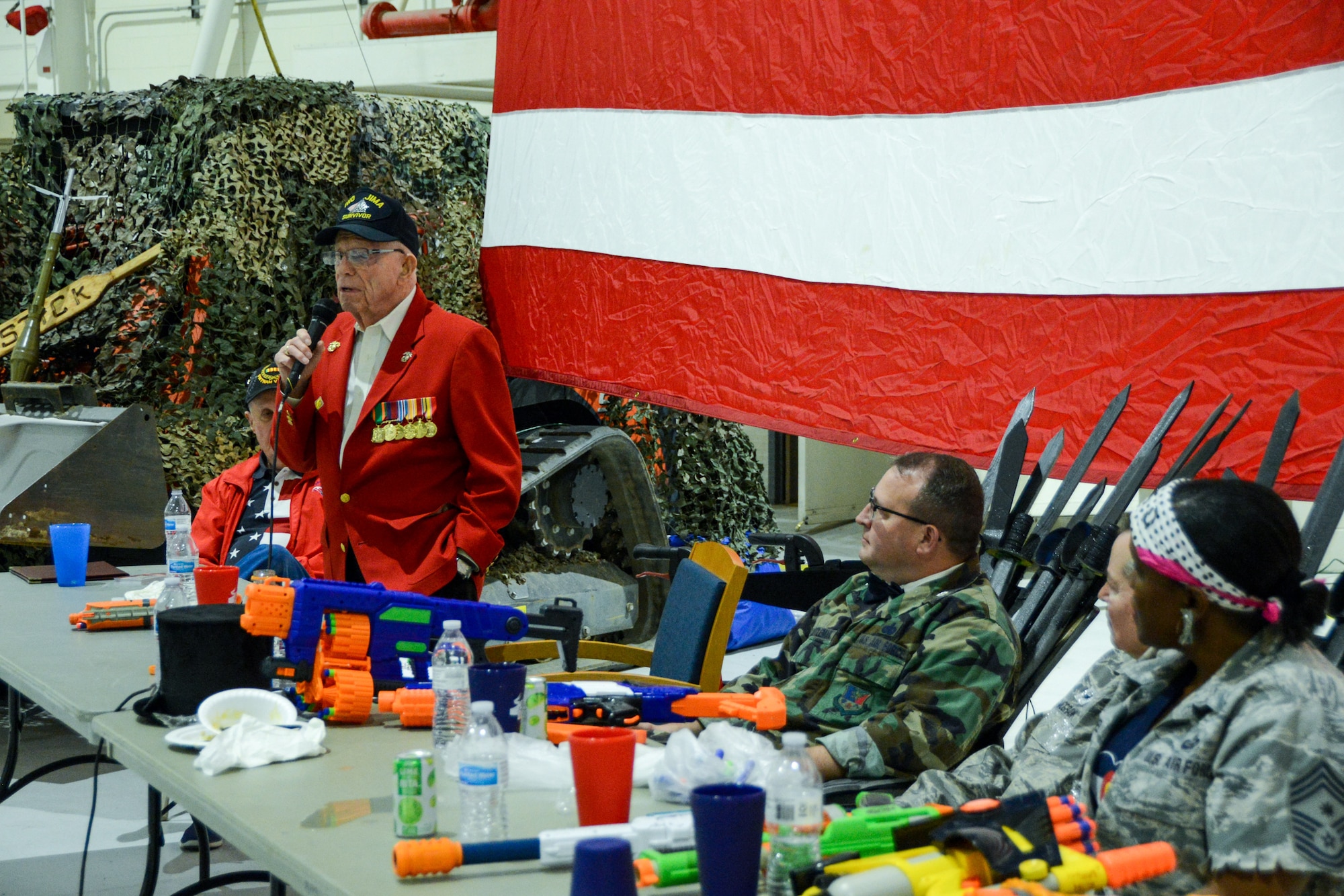 Don Graves, a U.S. Marine Corps World War II veteran and Iwo Jima survivor, describes his experience of storming the beaches.