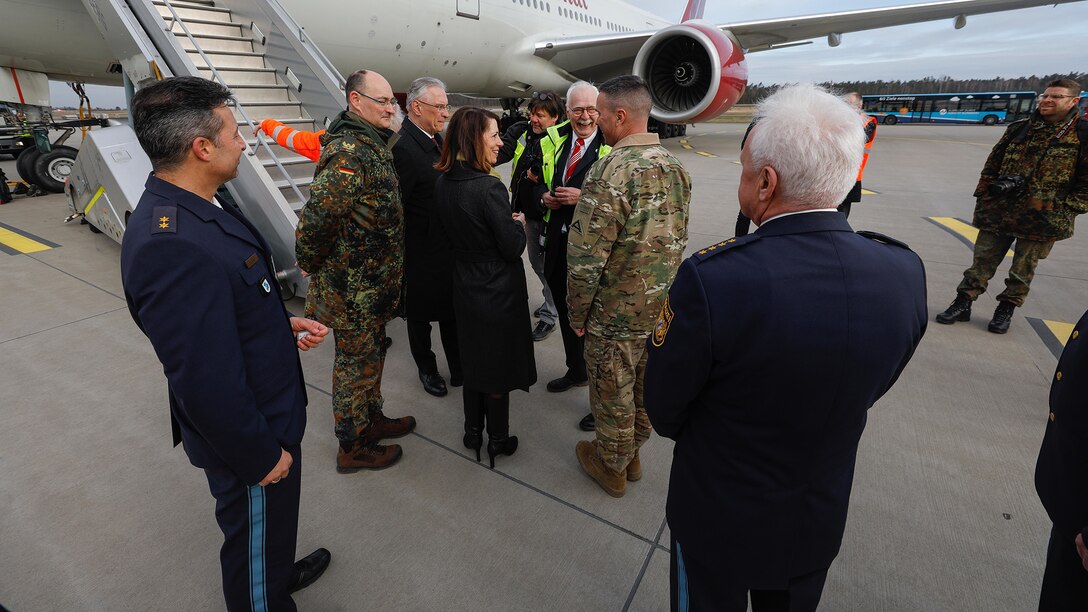 U.S. Army Soldiers arrive in Bavaria in support of  DEFENDER-Europe 20